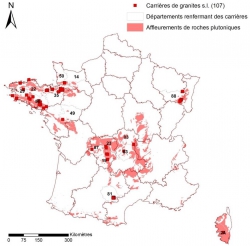 Carte granit -Mémento ROC © BRGM