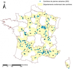 Carte calcaire -Mémento ROC © BRGM