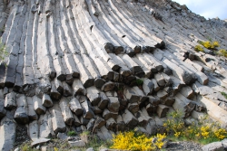 Orgues de basalte dans une carrière du Velay (Haute-Loire) © François Michel