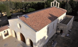 Eglise Abbatiale Saint Joseph, vue aérienne