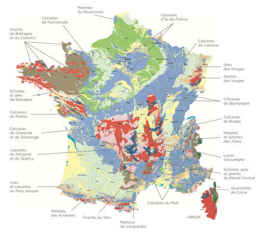 Carte géologique de la France © BRGM-lm@gé